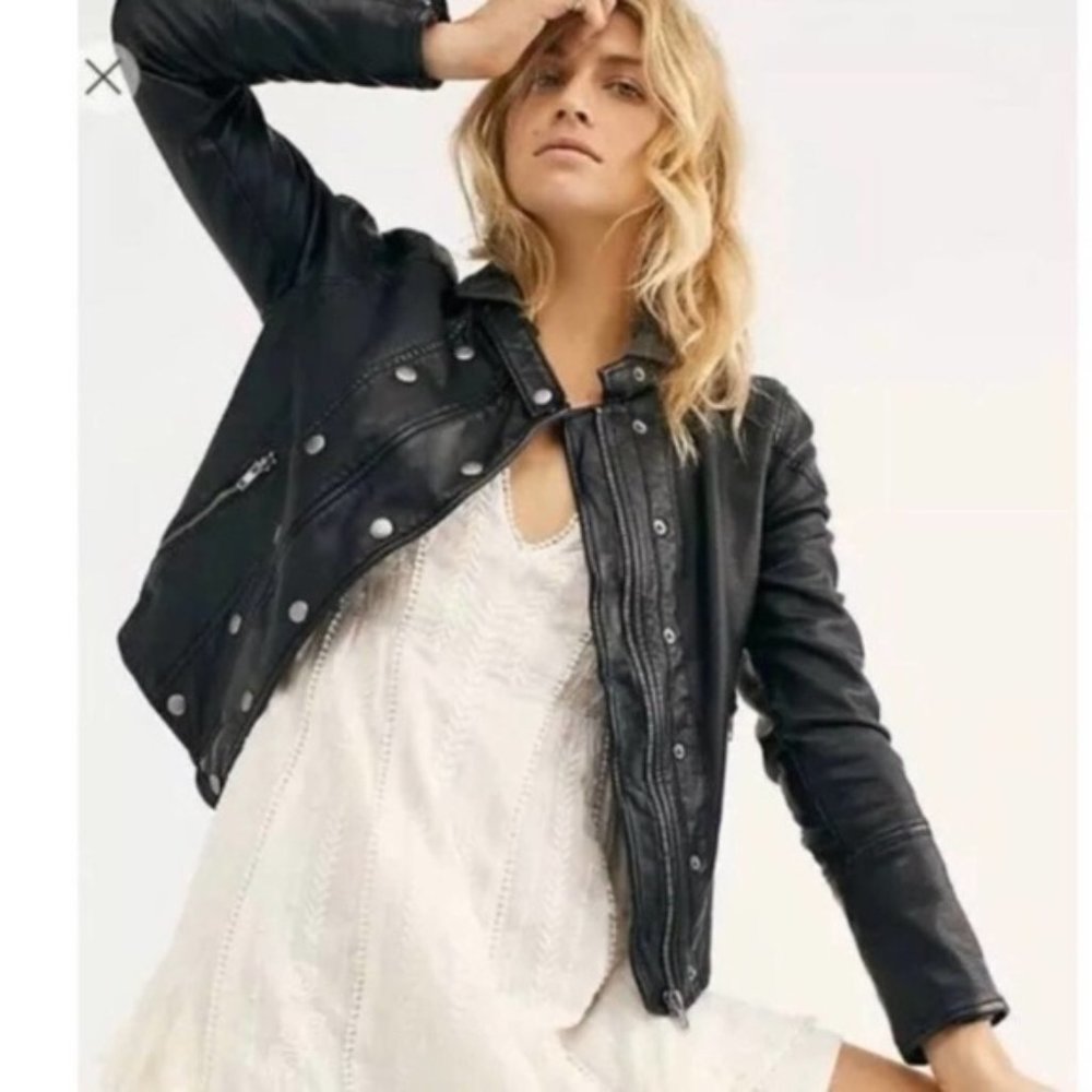 XS XSmall We the Free People New Dawn Black Jacket
